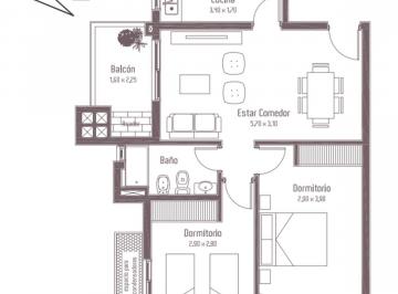 Departamento de 4 ambientes, Córdoba · Dos Dorm. Piso 10 Completo