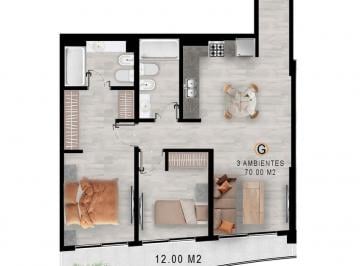 Departamento en Venta de 3 ambientes  · Venta Departamento 3 Ambientes