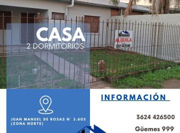 Casa · 2 Dormitorios · Casa 2 Dorm. - Juan Manuel de Rosas