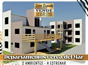 Departamento de 3 ambientes, Mar del Tuyú · 1 6443 Departamentos 2 Ambientes Amplios a Estrenar Vende en Pozo Sara Zapata Inmobiliaria