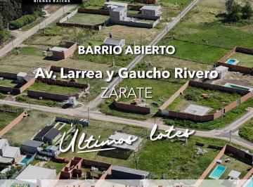Terreno · 300m² · Lote en Venta, de 300,12 m². Las Mercedes, Barrio Abierto en Zárate