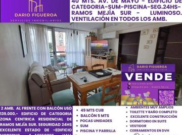 Departamento de 2 ambientes, La Matanza · Departamento 2 Amb. de Categoría con Balcón en Venta en Ramos Mejía