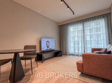 Departamento · 66m² · 2 Ambientes · 1 Cochera · Alquiler Depampa - Departamento 2 Ambientes Amoblado con Escritorio y Cochera - Seg 24 Hs