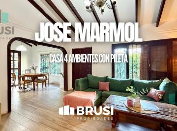 Casa · 180m² · 4 Ambientes · 3 Cocheras · Casa en Venta en Jose Marmol C/pileta - 4 Ambientes