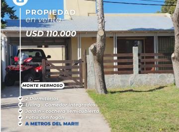Casa de 2 ambientes, Monte Hermoso · Venta Casa en Chascomus 770 Monte Hermoso