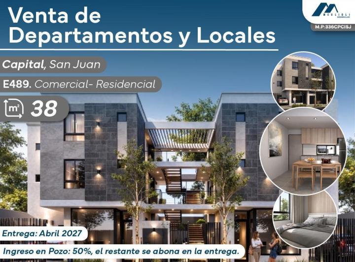 Departamento · 38m² · 2 Ambientes · 1 Cochera