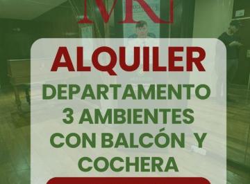 Departamento de 3 ambientes, Balvanera · Alquiler | 3 Ambientes C/ Cochera - 2 Balcones | Seguridad 24hs | Zona Facultades