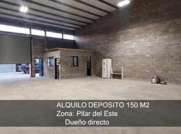 Depósito de 1 ambiente, Pilar · Alquiler Deposito. Complejo Nogalis. 150 m² / Dueño Directo. Zelaya, Pilar.