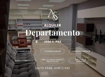 Departamento · 95m² · 3 Ambientes · 1 Cochera · Departamento en Jose Clemente Paz