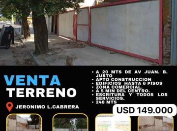 Terreno , Córdoba · Lote Terreno Para Inversion