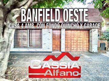 Casa · 140m² · 4 Ambientes · 1 Cochera · Casa Lote Propio 4 Ambientes con Garage, Patio, Quincho y Fondo