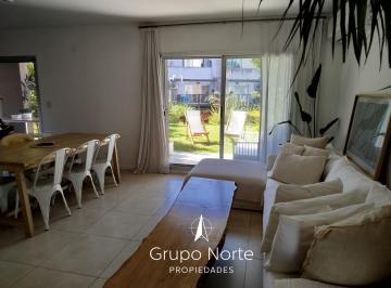 Departamento · 63m² · 3 Ambientes · 1 Cochera · Departamento 3 Ambientes en Planta Baja con Jardín y Vista Al Lago – Barrio Sendero, Nordelta.