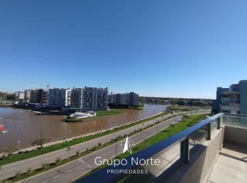 Departamento · 82m² · 4 Ambientes · 1 Cochera · Departamento 2 Dorm. Dependencia en Alquiler con Vista Al Río en Espigón 12, Nordelta.