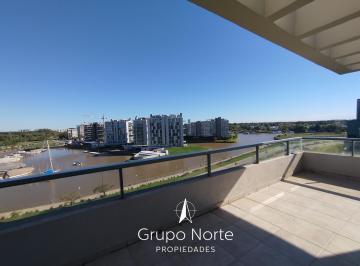 Departamento · 82m² · 4 Ambientes · 1 Cochera · Departamento 2 Dorm. Dependencia en Alquiler con Vista Al Río en Espigón 12, Nordelta.