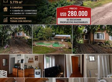 Quinta vacacional de 8 ambientes, Río Ceballos · A Venta Complejo de Cabañas Rl Quinde Barruo San Jorge Río Ceballos