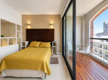 Departamento · 30m² · 2 Ambientes · 1 Cochera · Alquiler Monoambiente Dividido, Amoblado, con Balcón Vista Al Río y Cochera en Puerto Norte, Rosario