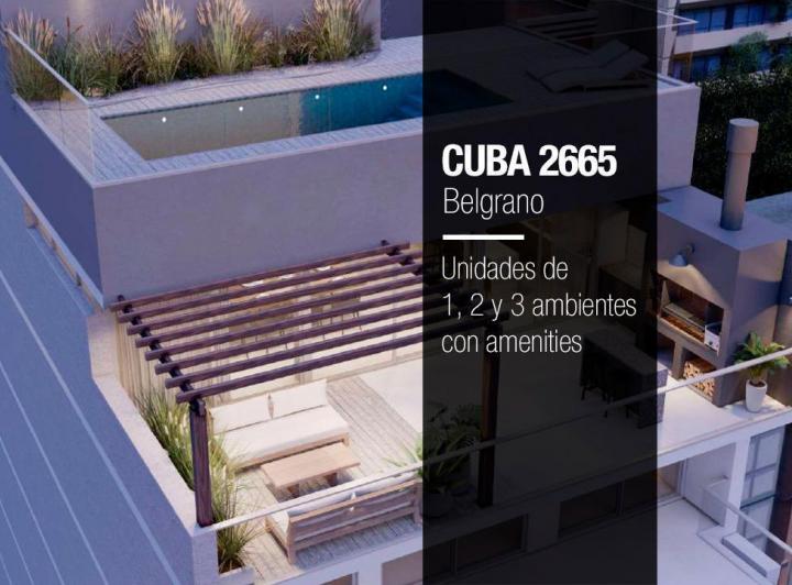 Desarrollo vertical · Cuba 2665 + en Construcción | Unidades de 1, 2 y 3 Ambientes