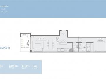 Departamento · 2 Ambientes · Departamento - L. de Nuñez