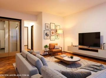 Amoblamiento digital en el Living Comedor · Alquiler Depto 2 Amb Caballito Pb con Patio