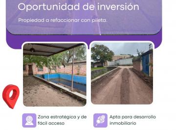 Casa de 1 ambiente, Embalse · Venta de Propiedad a Refaccionar con Pileta, a 100 m del Centro