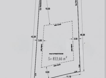 Terreno · 833m² · Venta de Lote Al Agua, en Barrio Marinas, Puertos del Lago