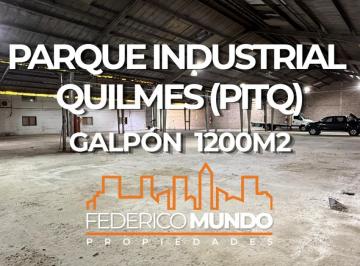 Bodega-Galpón · 1200m² · Galpon/deposito en Alquiler Parque Industrial Quilmes