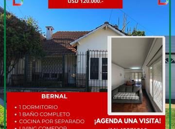 Casa de 2 ambientes, Quilmes · Venta Casa con Jardín
