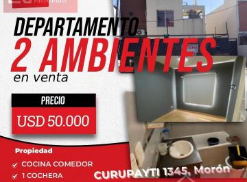 Departamento · 38m² · 2 Ambientes · 1 Cochera · Venta Departamento 2 Ambientes Moron