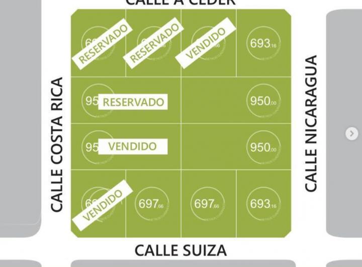 Terreno · 950m²