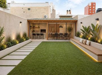 Imagen generada con IA · Monoambiente con Patio y Quincho Cerrado