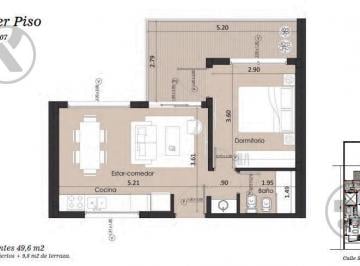 Departamento · 39m² · 2 Ambientes · Departamento - San José
