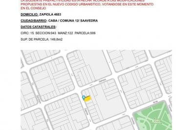 Terreno · 149m² · Terreno en Saavedra