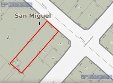 Terreno · 734m² · Lote con Casa en Venta en La Mejor Zona de San Miguel