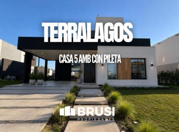 Casa · 250m² · 5 Ambientes · 4 Cocheras · Casa en Venta en Dos Plantas Moderna - Barrio Privado Terralagos - Canning
