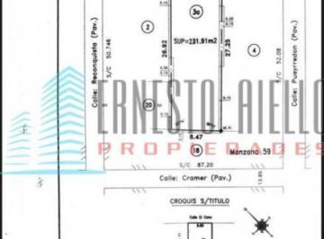 Terreno · 231m² · A. Venta Inmejorable Lote Ubicado en Bernal