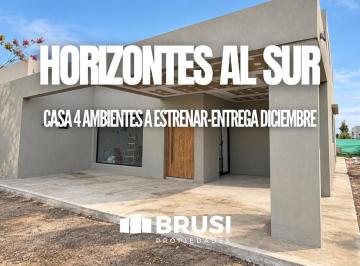 Casa · 147m² · 4 Ambientes · Casa en Venta a Estrenar en Horizontes Al Sur - 4 Ambientes