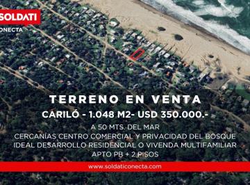 Terreno · 1048m² · Lote de 1.048 m² en Cariló a 50 m. de La Playa