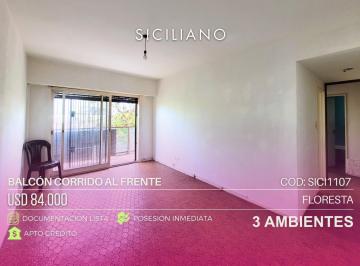 Departamento · 51m² · 3 Ambientes · Departamento en Floresta
