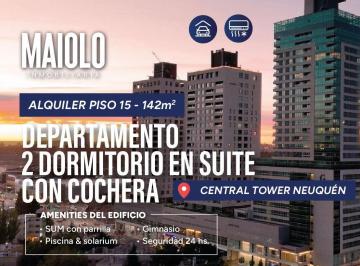 Departamento · 131m² · 3 Ambientes · 1 Cochera · Departamento en Alquiler 2 Dorm. en Suite con Cochera - Central Tower Neuquen