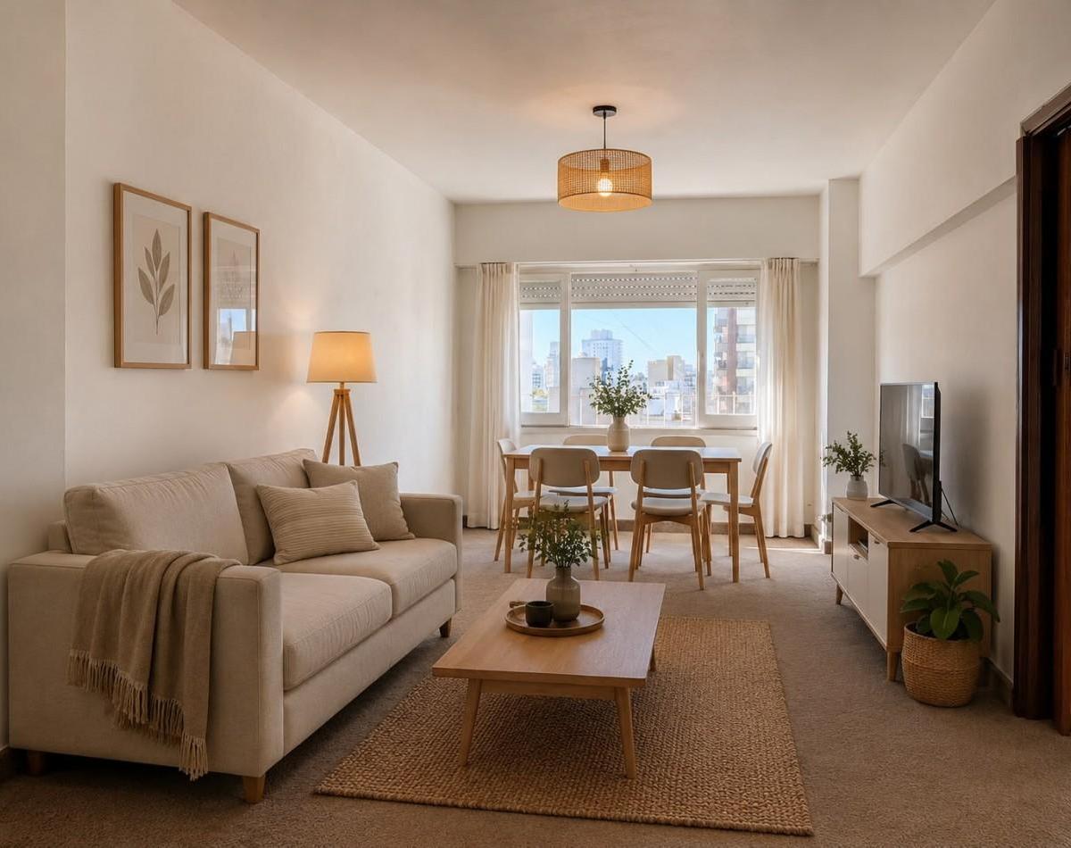 Depto 3 amb, 69m² en 8° piso con dependencia — Centro