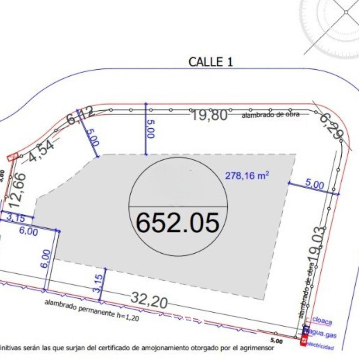 Lote en Venta 652m² en Barrio Arenas Chico