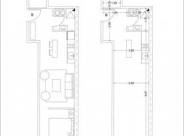 Departamento · 35m² · 1 Ambiente · Penthouse en Av Cordoba 4000 Terraza y Parrilla Entrega Dic 2026