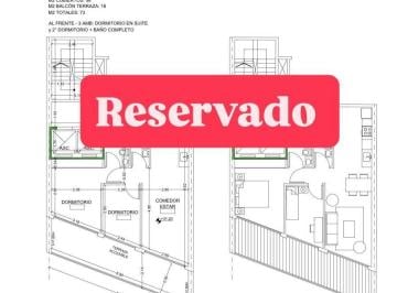 Departamento · 56m² · 3 Ambientes · Penthouse en Av Cordoba 4000 Terraza y Parrilla Entrega Dic 2026