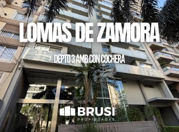 Departamento · 80m² · 3 Ambientes · 1 Cochera · Departamento en Venta en Lomas de Zamora - 3 Ambientes - con Cochera