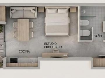 Departamento · 21m² · 1 Ambiente · Departamento de Lujo a Precio Insuperable en Barrio Chino