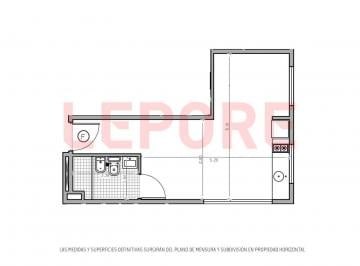 LEP-LE5-53895_2 · Departamento Monoambiente. | Av San Juan Al 3600