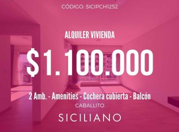 Departamento · 41m² · 2 Ambientes · 1 Cochera · Departamento en Caballito