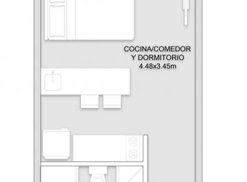 Departamento · 24m² · 1 Ambiente · Departamento Venta Monoambiente 27 m Pozo