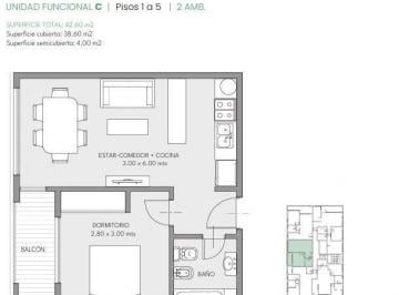 Departamento de 2 ambientes Venta USD 88.000 · Departamento Venta Ituzaingó Norte 2 Ambientes en Pozo