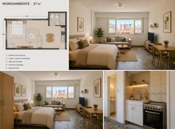 Departamento · 27m² · 1 Ambiente · Departamento Monoambiente Super Luminoso